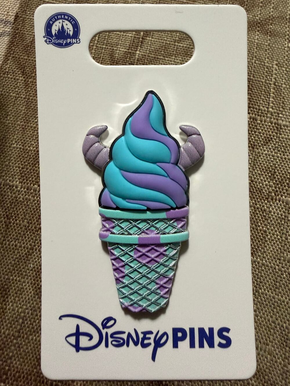 Disney Parks Monsters Inc Sully Ice Cream Cone 3D Pin NEW